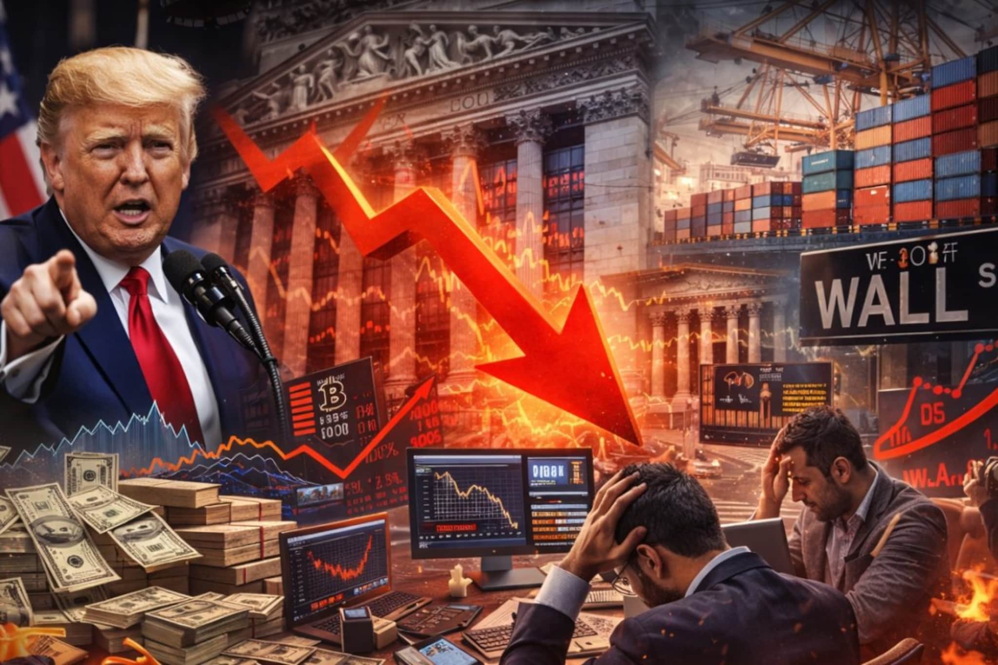 अमेरिकी शेअर बाजारात हाहाकार, ट्रम्प यांच्या निर्णयाने डाऊ जोन्समध्ये मोठी घसरण