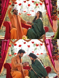 सौंदर्याच्या प्रेमात आकंठ बुडाला! विशाल-अक्षयाचा साखरपुडा, नजर लागावे असे PHOTO