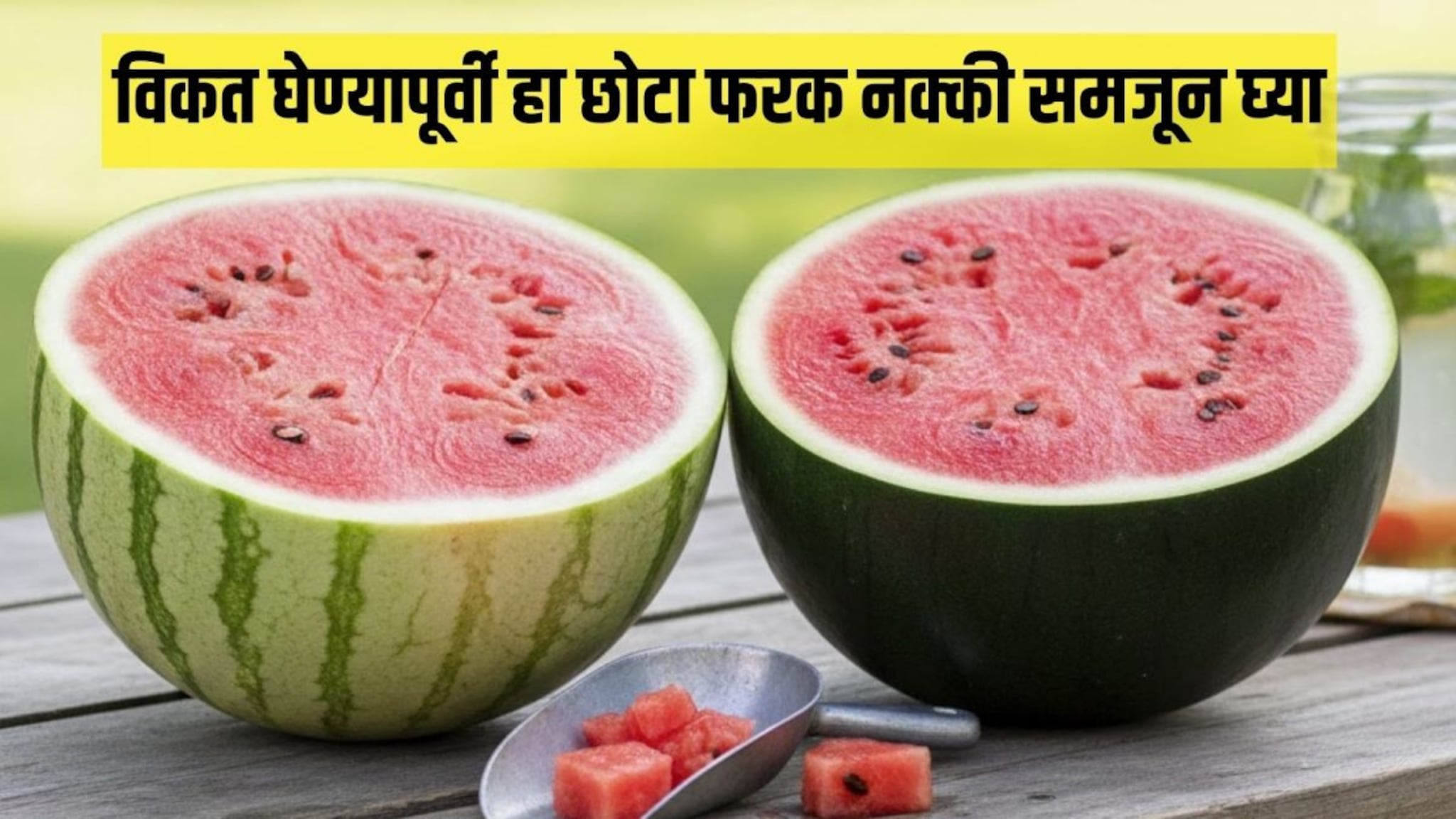 Watermelon : पट्टेरी की गडद हिरवं... नक्की कोणतं निवडावं? दोघांपैकी कोणता आहे खरा कलिंगड