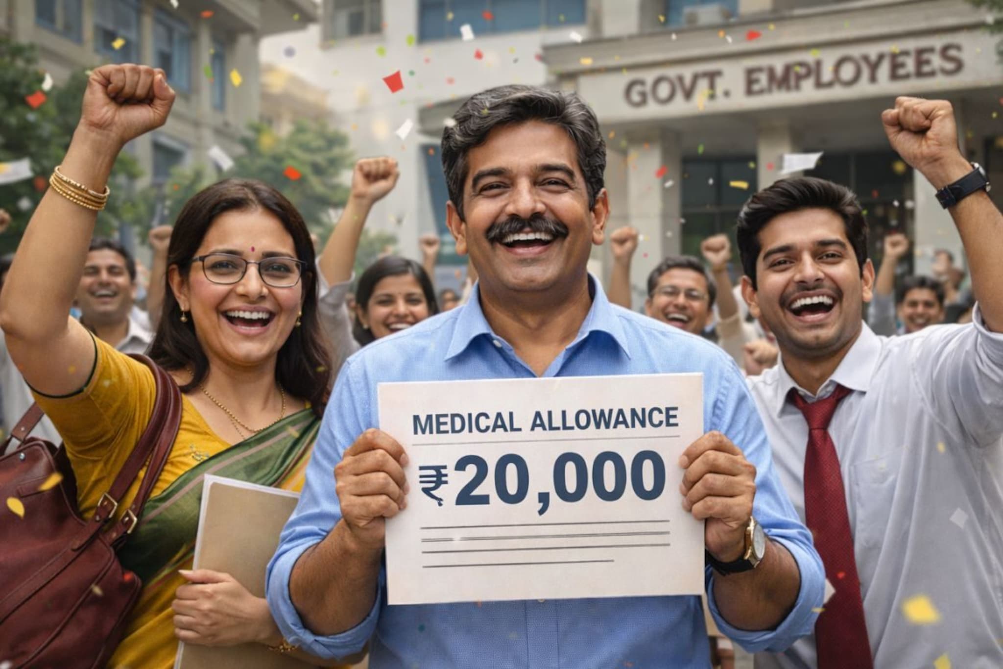 केंद्रीय कर्मचारी-पेंशनर्ससाठी गुड न्यूज! 20 हजारपर्यंत होऊ शकतो मेडिकल अलाउंस केंद्रीय कर्मचारी-पेंशनर्ससाठी गुड न्यूज! 20 हजारपर्यंत होऊ शकतो मेडिकल अलाउंस