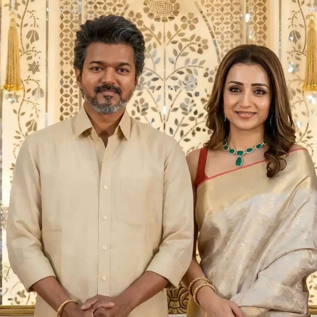 South actress Trisha Krishnan’s personal life continues to dominate headlines after she made a joint entry with actor-politicians Vijay at producer Kalpathi S. Suresh and Meenakshi Suresh’s son’s wedding reception in Chennai on March 5. 