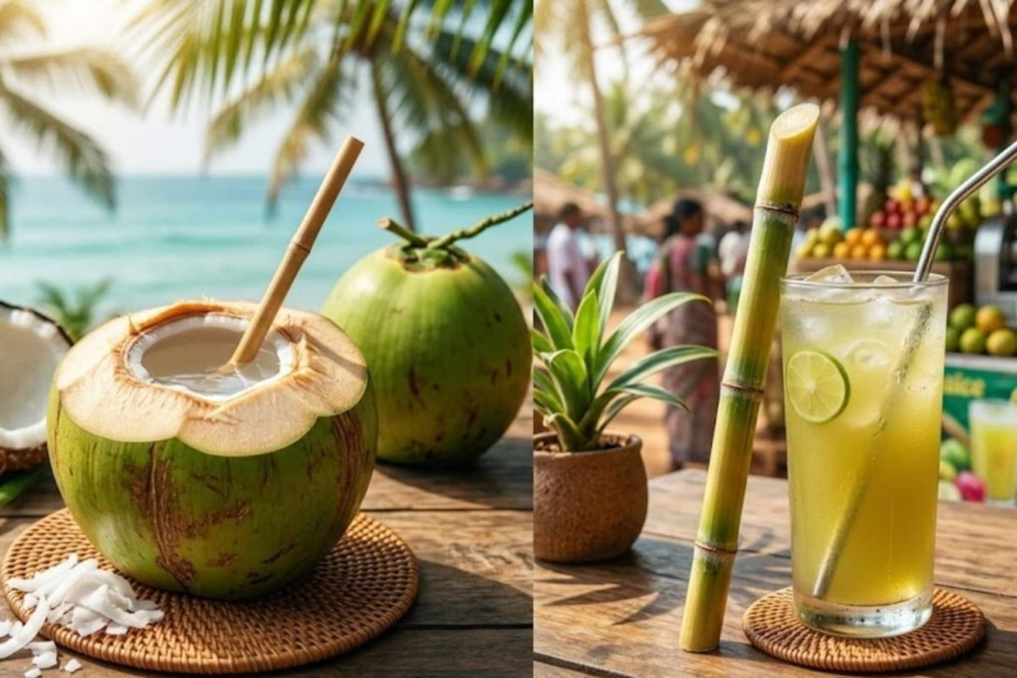 Coconut Water vs Sugarcane Juice : उन्हात नारळ पाणी की उसाचा रस? शरीर थंड ठेवण्यासाठी नक्की बेस्ट काय? हे प्रत्येकाला माहित पाहिजे