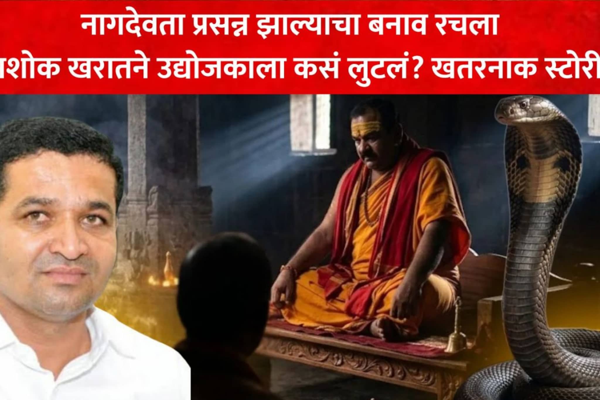 प्लास्टिकचा नाग आणला, नागदेवता प्रसन्न झाल्याचा बनाव, खरातने उद्योगपतीला कसं लुटलं?