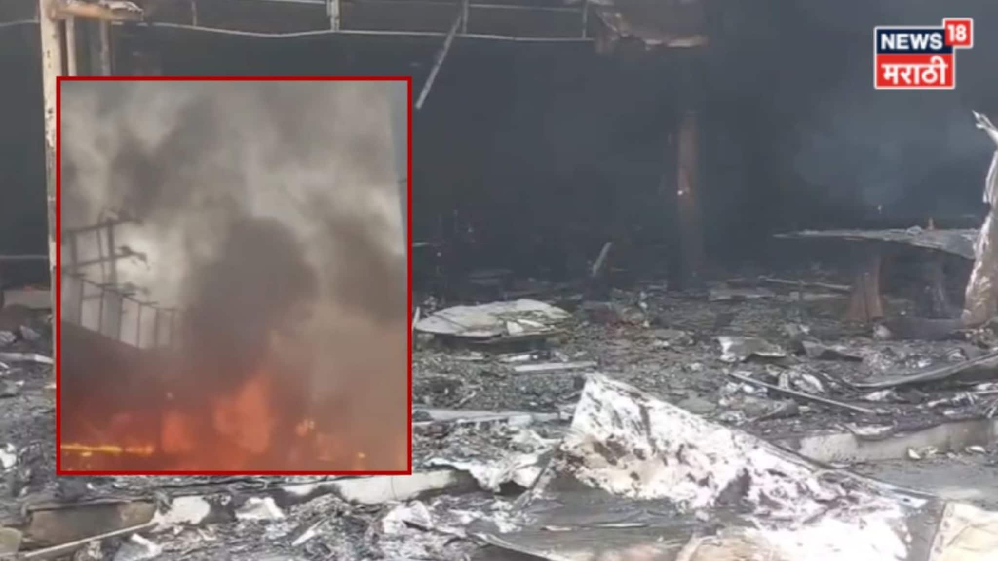  होत्याचं नव्हतं झालं! भिवंडीत फर्निचर मार्केटला आग, १० दुकाने जळून खाक, पाहा PHOTOs 