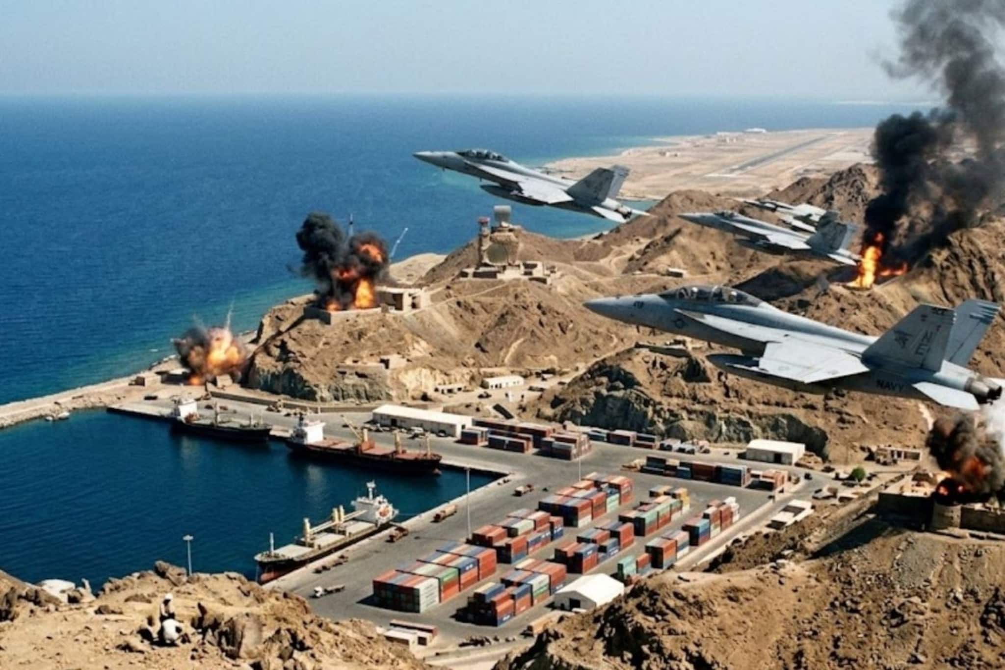 इराण युद्धातील मोठी घडामोड, अमेरिकन फायटर जेट्सचा चाबहारवर भीषण हल्ला; भारताचे टेन्शन वाढले