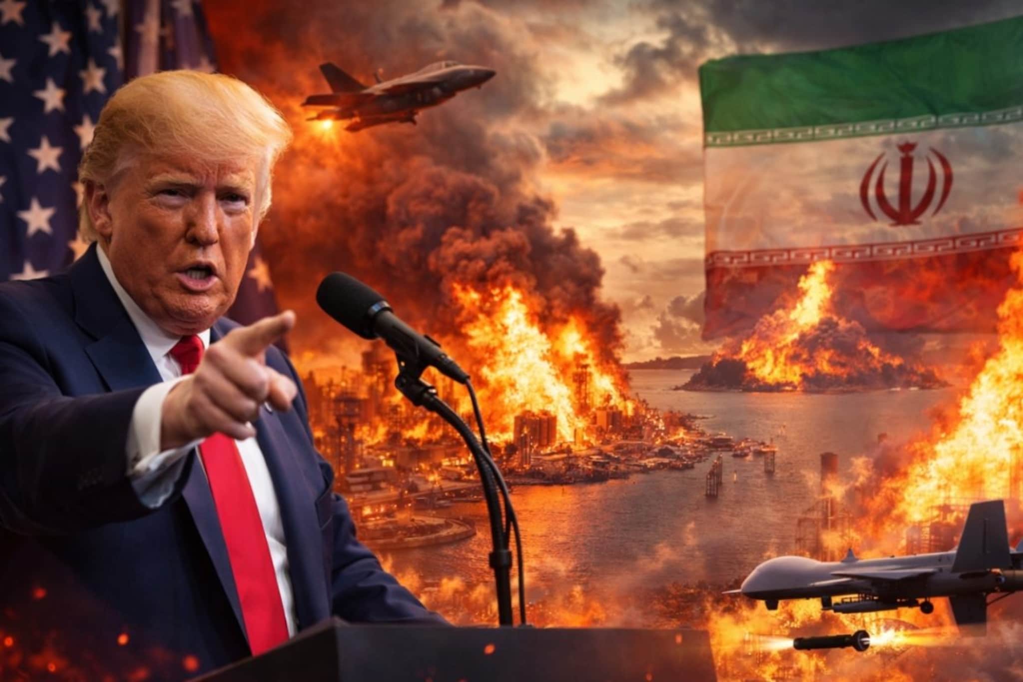 संपूर्ण इराण उद्ध्वस्त करण्याची तयारी, अमेरिका जमिनीवरून हल्ला करणार; डोनाल्ड ट्रम्प यांची शेवटची तंबी संपूर्ण इराण उद्ध्वस्त करण्याची तयारी, अमेरिका जमिनीवरून हल्ला करणार; डोनाल्ड ट्रम्प यांची शेवटची तंबी