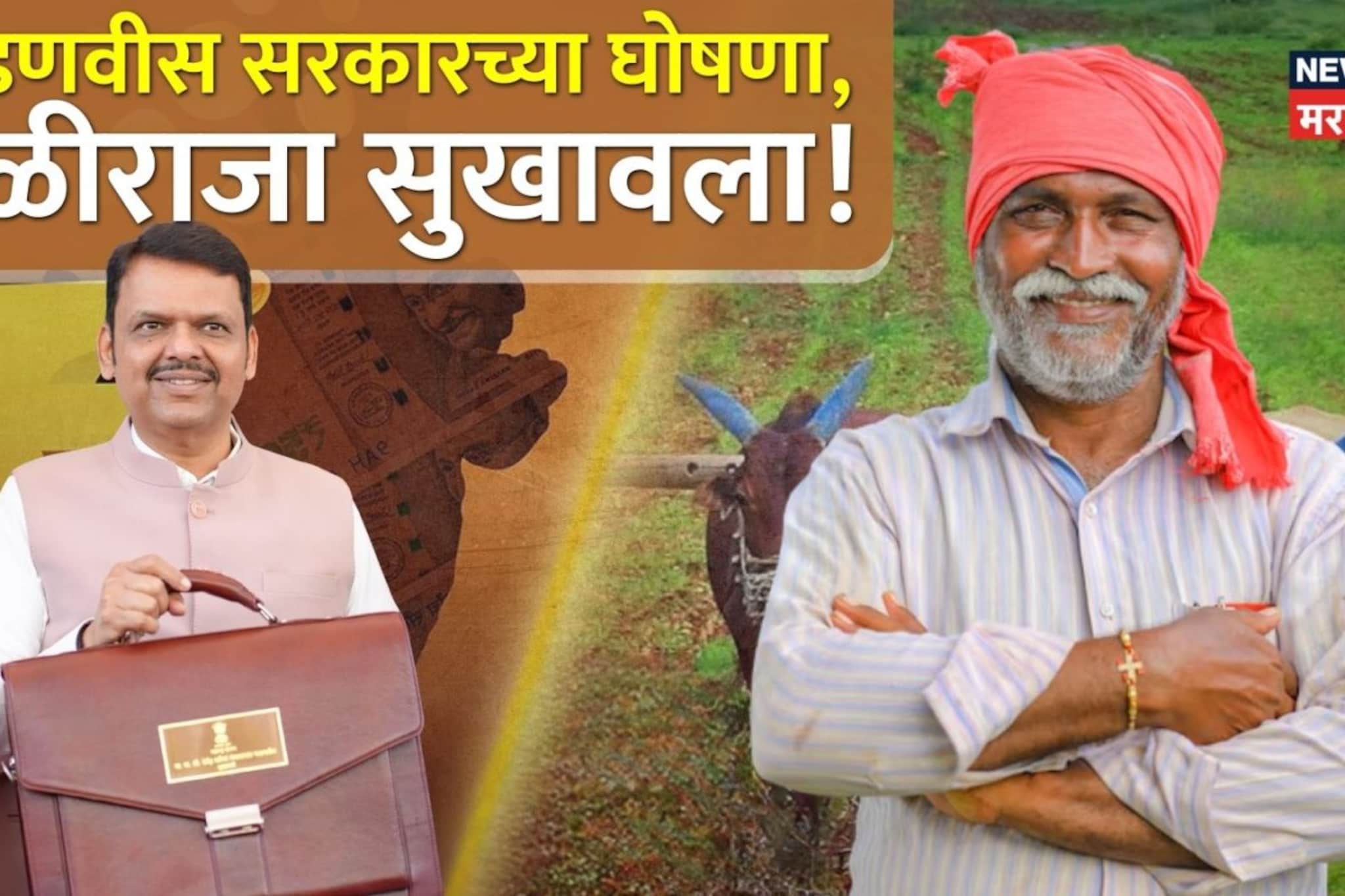 बळीराजा सुखावला! फडणवीस सरकारच्या अर्थसंकल्पात शेतकऱ्यांसाठी मोठ्या घोषणा