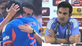 Gambhir hugging Sanju Samson after But Ignore Abhishek