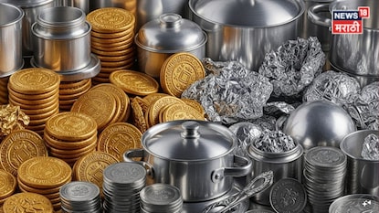 युद्धामुळे बाजारात उलथापालथ! सोनं-चांदीचे भाव कोसळले, पण कोणी दिले बंपर रिटर्न? युद्धामुळे बाजारात उलथापालथ! सोनं-चांदीचे भाव कोसळले, पण कोणी दिले बंपर रिटर्न?