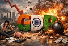 भारताच्या GDPवर 'बॉम', विकासदर कोसळणार; धोक्याच्या इशाऱ्याने सामान्य माणसाचे बजेट कोलमडणार