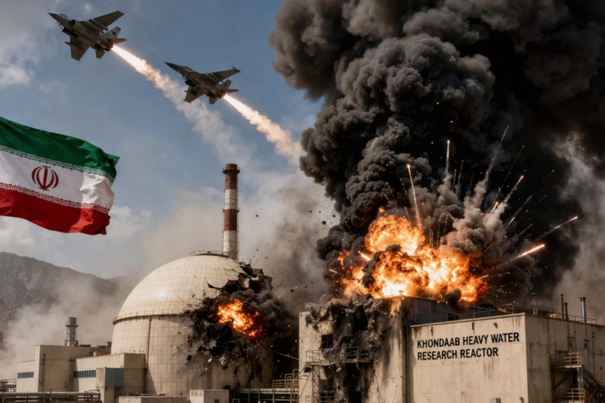 जगाचा श्वास रोखला, इराणच्या 'हेवी-वॉटर' रिॲक्टरवर बॉम्ब टाकला; परिसर रिकामा करण्याचे आदेश