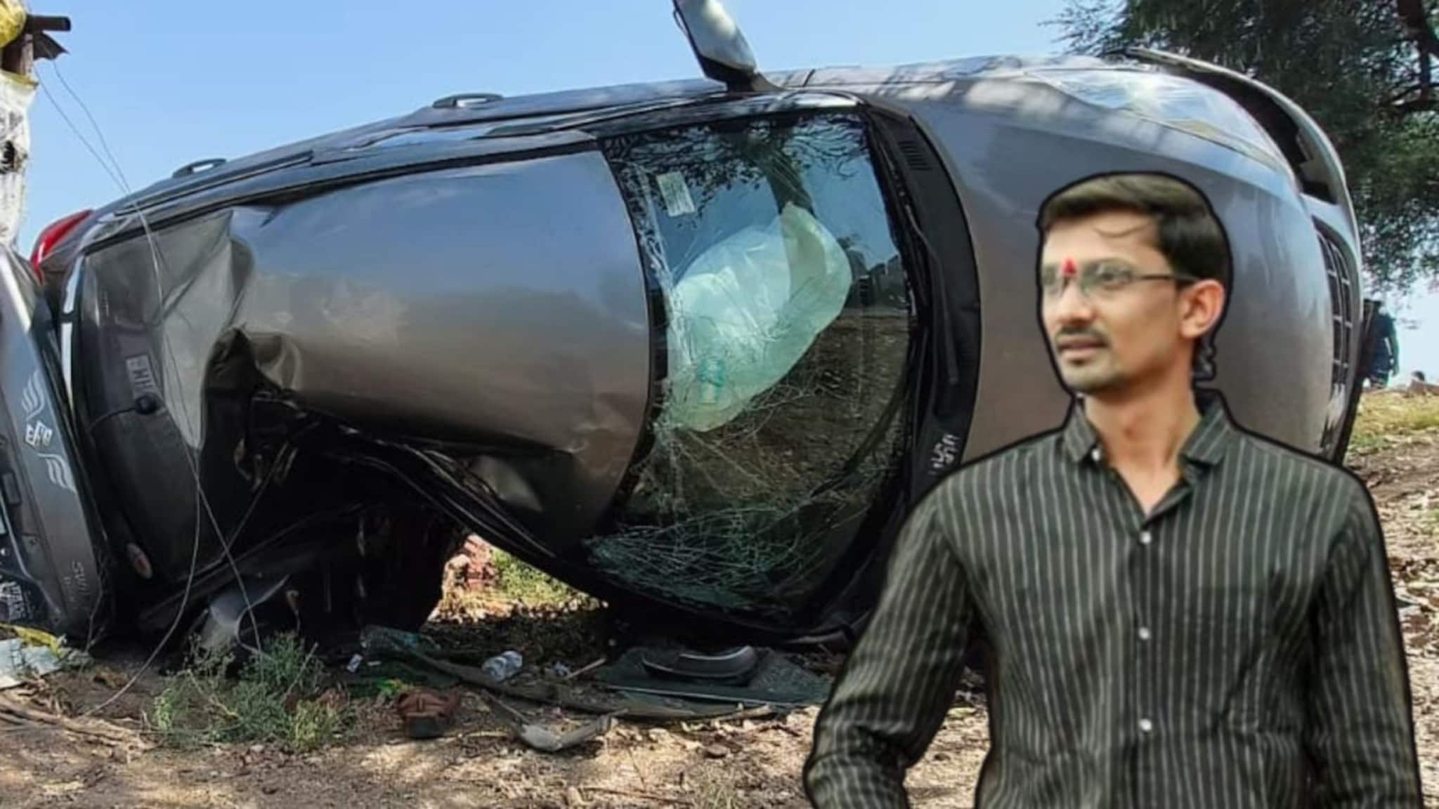 जळगावात Swift Dzire चा भीषण अपघात, माजी नगराध्यक्षांच्या मुलाचा जागीच मृत्यू; वाहनचालक फरार