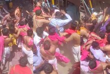 कोल्हापूरच्या ज्योतिबा मंदिरात भाविकांना लाथाबुक्क्यांनी मारहाण, भक्ताच्या डोक्यात नारळ फोडला, पुजाऱ्यांकडून हल्ला