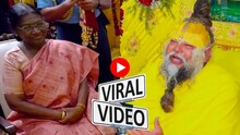 राष्ट्रपती मुर्मू यांनी घेतला प्रेमानंद महाराजांचा आशीर्वाद! वृंदावनमधला Viral Video