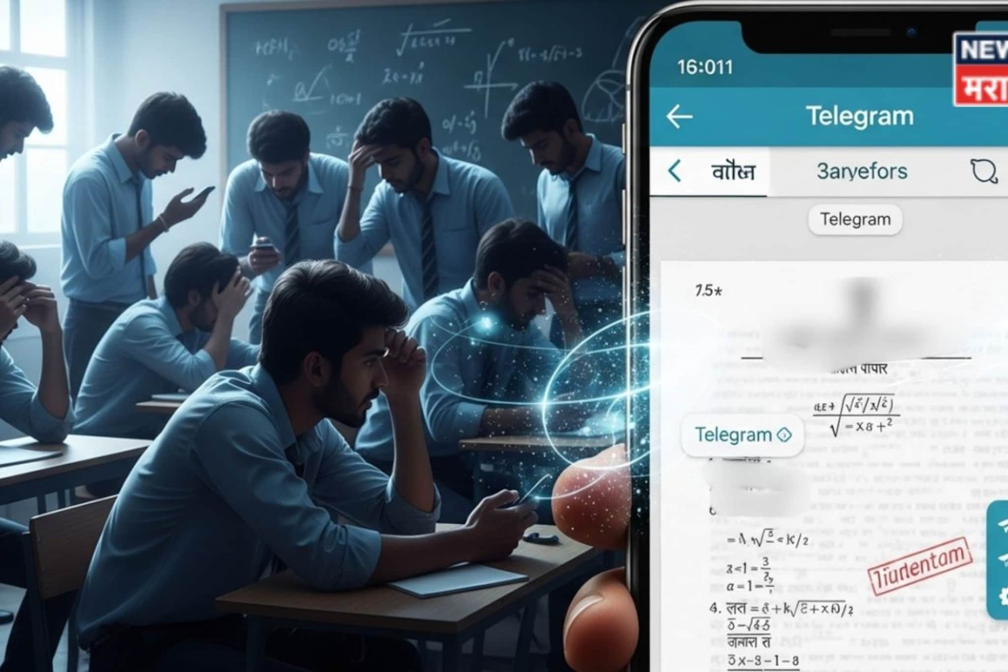 बोर्डाचा पेपर आहे की मस्करी!दहावीचा गणिताचा पेपर चक्क ३ दिवस आधीच फुटला, टेलिग्र