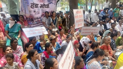 Navi Mumbai Residents Protest Water Shortage, Chant Slogans at CIDCO Office