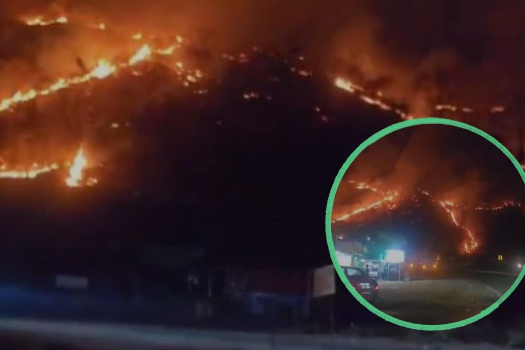 परशुराम घाटात आगीचं तांडव! भीषण वणव्यामुळे मुंबई-गोवा महामार्ग धुराच्या विळख्यात; वाहतूक विस्कळीत