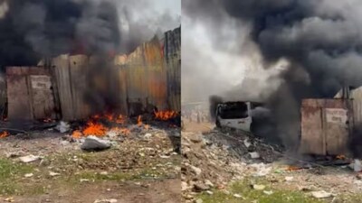 Massive Cylinder Blast Ignites Fierce Fire in Pimpri Chinchwad's Rupinagar