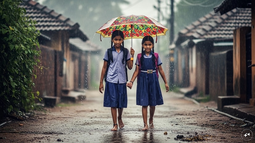 मार्च महिन्याच्या पहिल्याच आठवड्यात उन्हाचे चटके तीव्र बसत होते. अंग होरपळल्यासारखं भासत होतं घामाच्या धारा निघत होत्या आणि अचानक पहाटे आणि रात्री थंड वारे आणि दुपारी 10 ते 4 उन्हाच्या तीव्र झळा असं वातावरण बदललं. त्यानंतर आता मुसळधार पावसाचं संकट आलं आहे. - फोटो सौजन्य AI मार्च महिन्याच्या पहिल्याच आठवड्यात उन्हाचे चटके तीव्र बसत होते. अंग होरपळल्यासारखं भासत होतं घामाच्या धारा निघत होत्या आणि अचानक पहाटे आणि रात्री थंड वारे आणि दुपारी 10 ते 4 उन्हाच्या तीव्र झळा असं वातावरण बदललं. त्यानंतर आता मुसळधार पावसाचं संकट आलं आहे. - फोटो सौजन्य AI