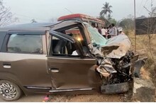 खेड–दापोली मार्गावर भीषण अपघात; Wagonr आणि पिकअपची समोरासमोर धडक; कारचा चेंदामेंदा
