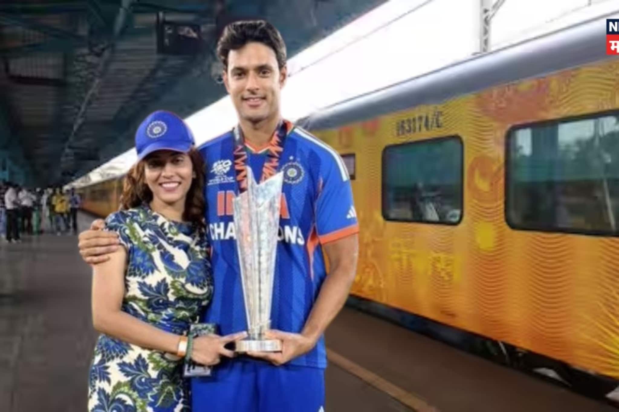 मास्क, पूर्ण बाह्यांचा शर्ट डोक्यावर टोपी! वर्ल्ड कपनंतर शिवमचा ट्रेननं प्रवास