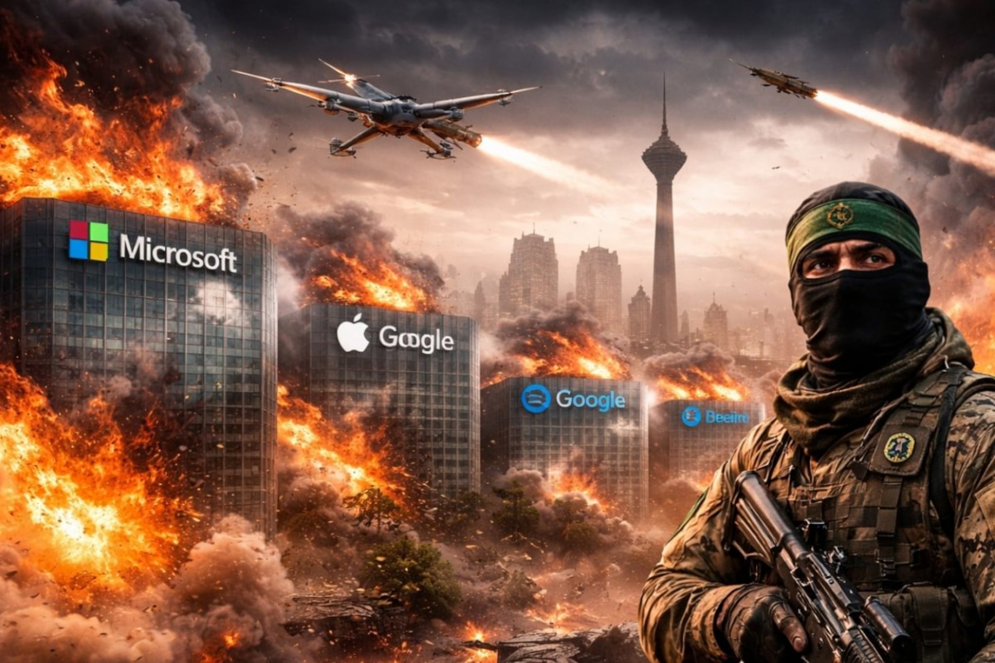 रात्री 8 वाजता गूगल, Apple, मायक्रोसॉफ्टमध्ये नरसंहार करू; इराणीच्या धमकीनंतर कर्मचाऱ्यांनी ऑफिस सोडले 