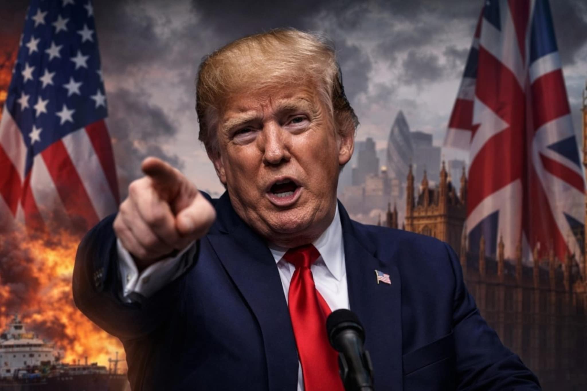 तुमची सोय तुम्हीच करा, माझ्याकडे येऊ नका! ट्रम्प यांच्या वक्तव्याने इंग्लंडच्या पोटात गोळा आला तुमची सोय तुम्हीच करा, माझ्याकडे येऊ नका! ट्रम्प यांच्या वक्तव्याने इंग्लंडच्या पोटात गोळा आला