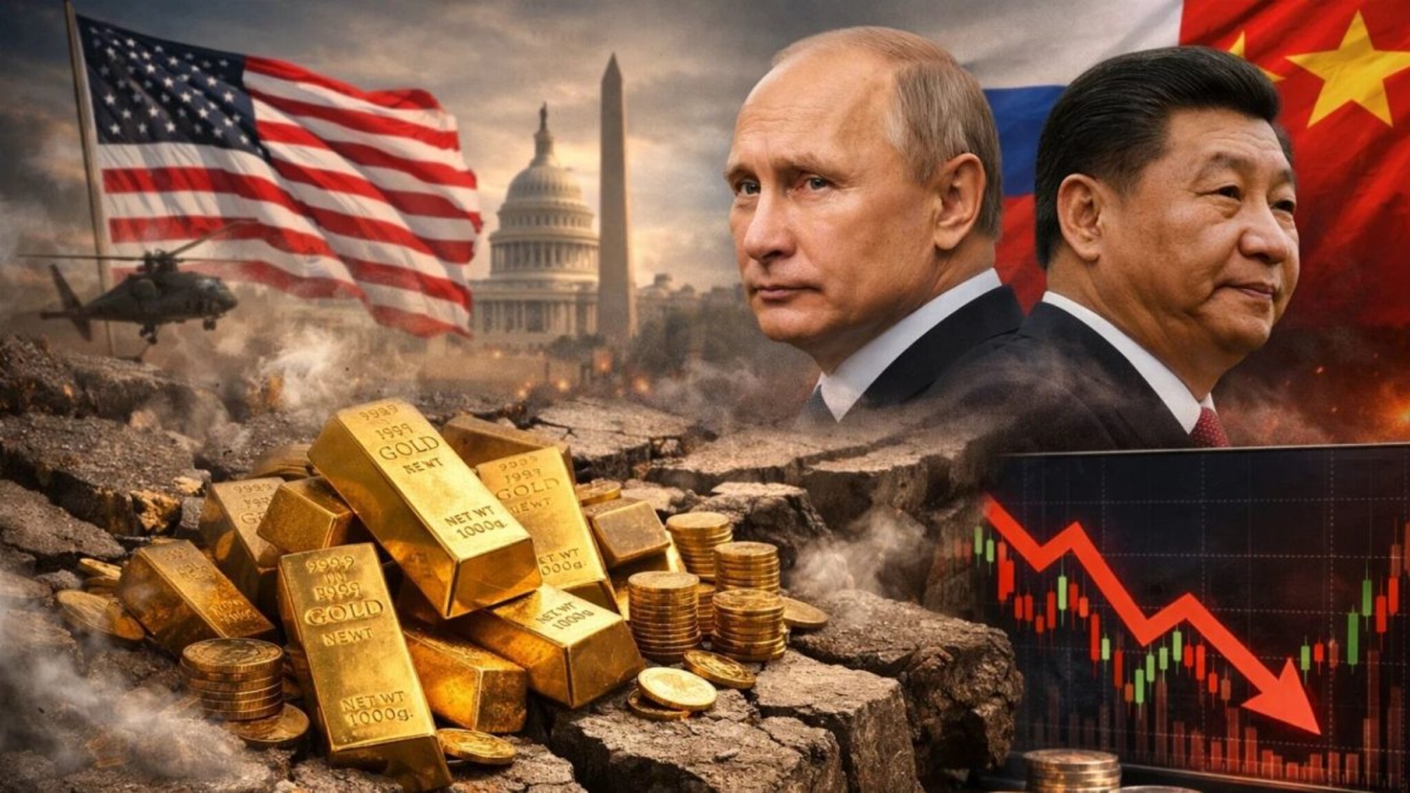 गोल्ड मार्केटमध्ये महाभूकंप, अमेरिकेच्या हाती लागले 830 कोटी रुपये सोने; रशिया-चीनच्या गोटात सन्नाटा, किंमती बदलणार?