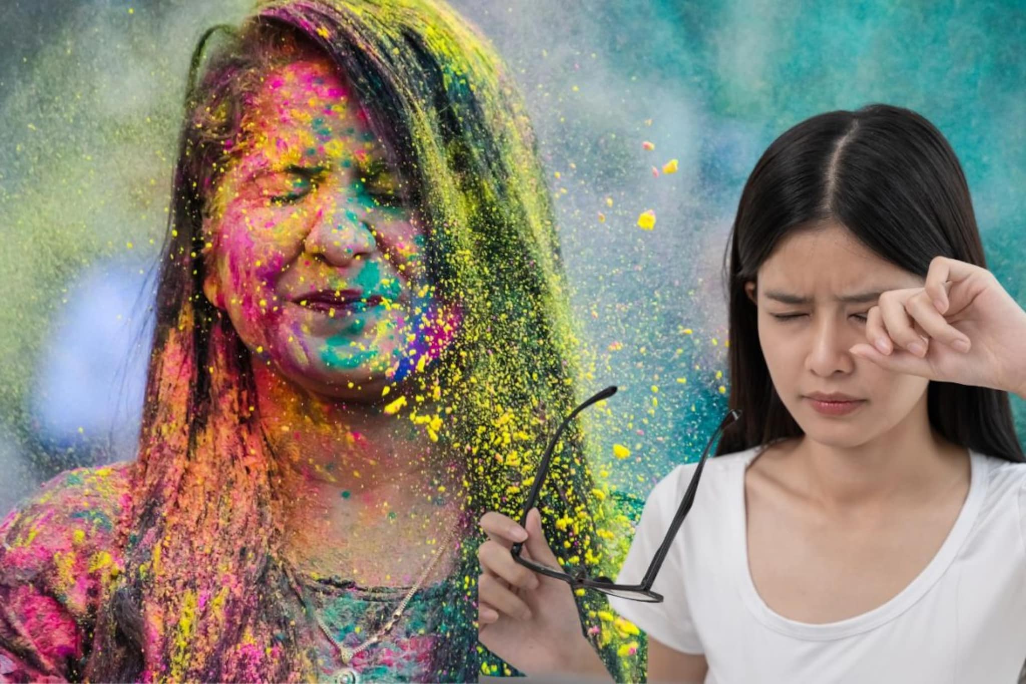 होळी खेळताना डोळ्यांत रंग गेल्यास ही युक्ती वापरा, सहज निघेल! डोळे ठेवा सुरक्षित