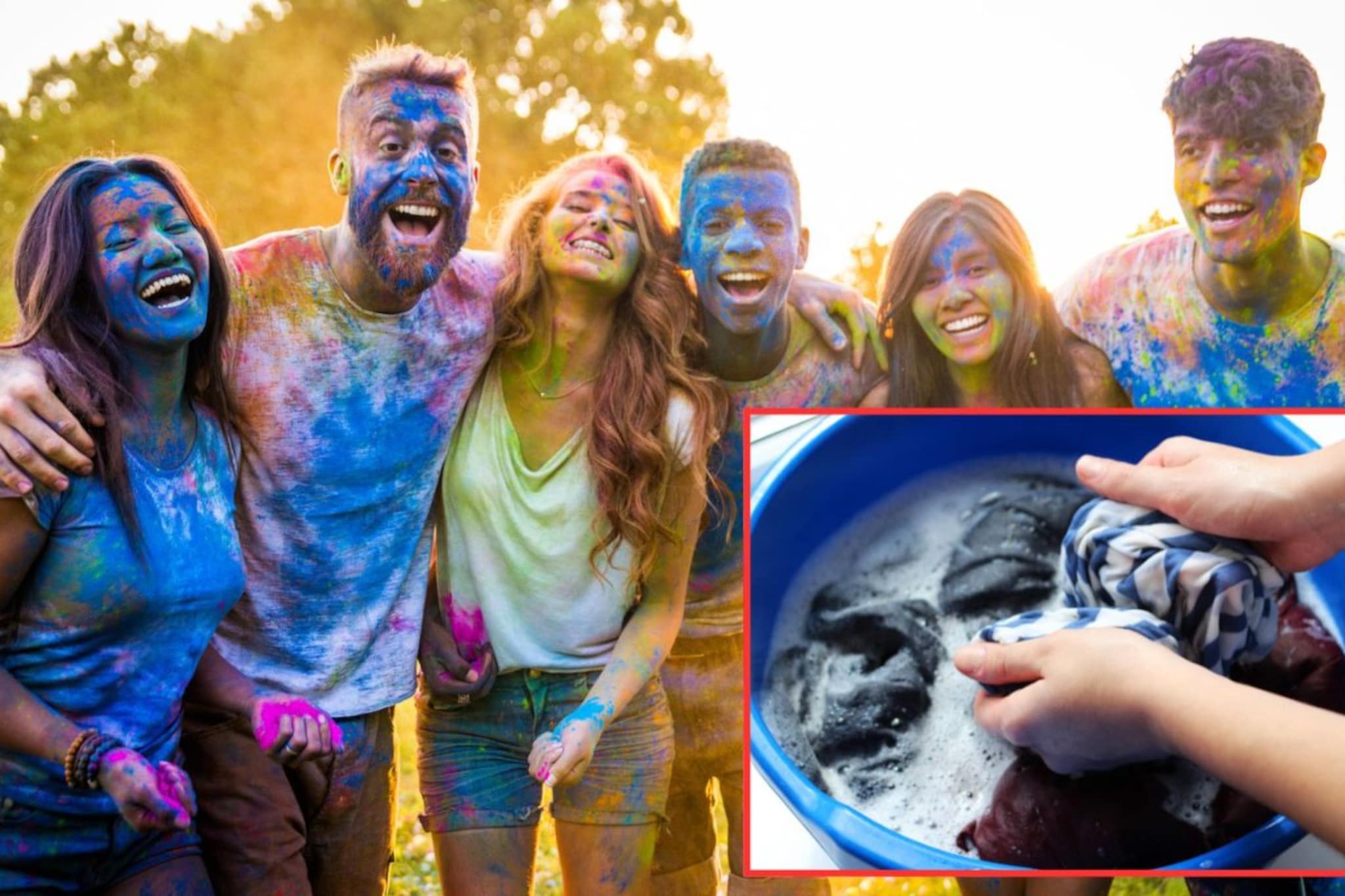 रंग खेळल्यानंतर कपडे साफ करण्याचं टेंशन येतं? या ट्रिकने पुन्हा होतील नव्यासारखे रंग खेळल्यानंतर कपडे साफ करण्याचं टेंशन येतं? या ट्रिकने पुन्हा होतील नव्यासारखे