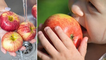 सफरचंद नुसतं पाण्याने धुवून खाऊ नका! असं साफ करा, तरंच निघतील फवारलेली रसायनं
