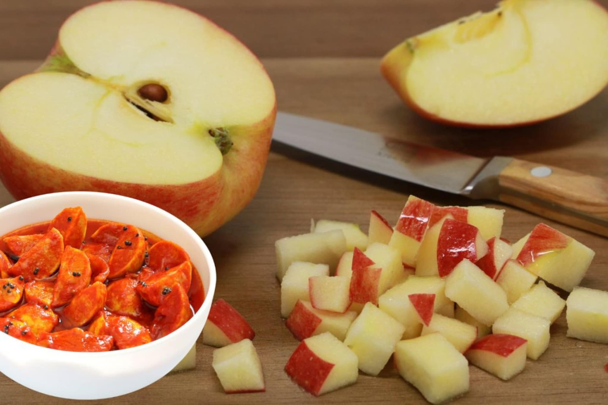 तुम्ही कधी सफरचंदाचं लोणचं खाल्लंय? काही मिनिटांत बनतं अन महिनाभर टिकतं! पाहा रेसिपी 