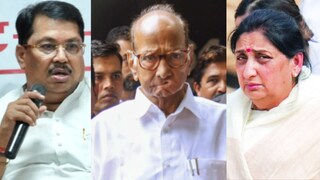 विजय वडेट्टीवार-शरद पवार-सुनेत्रा पवार