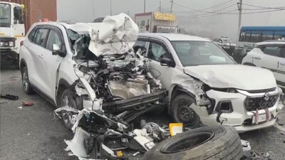 15-Vehicle Pile-Up in Panipat Fog: 10 Injured, Highway Blocked