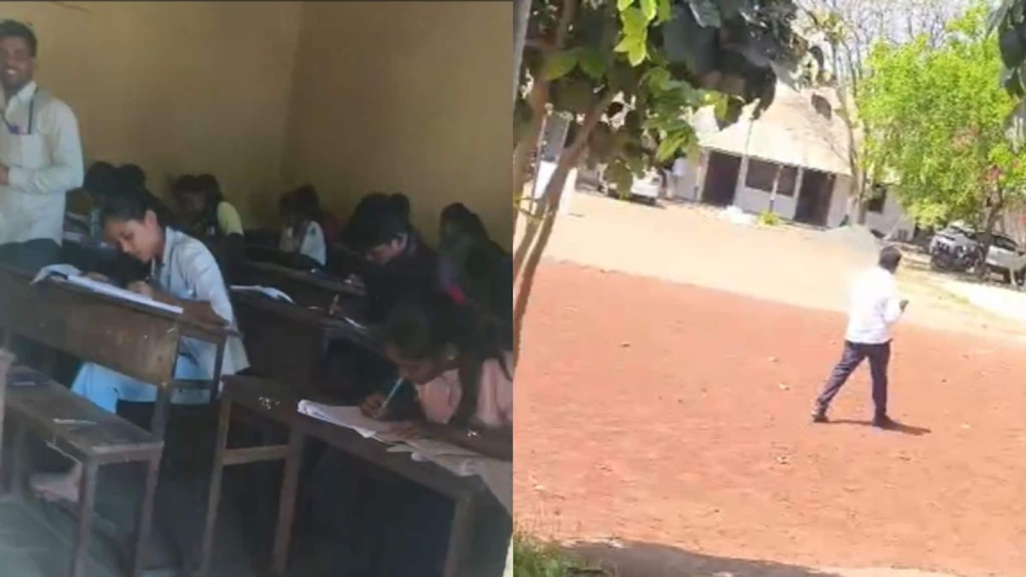 बीडमध्ये थेट शिक्षकच देतायेत उत्तरपत्रिकेची 'झेरॉक्स कॉपी', धक्कादायक फोटो समोर, CCTV होते मात्र...