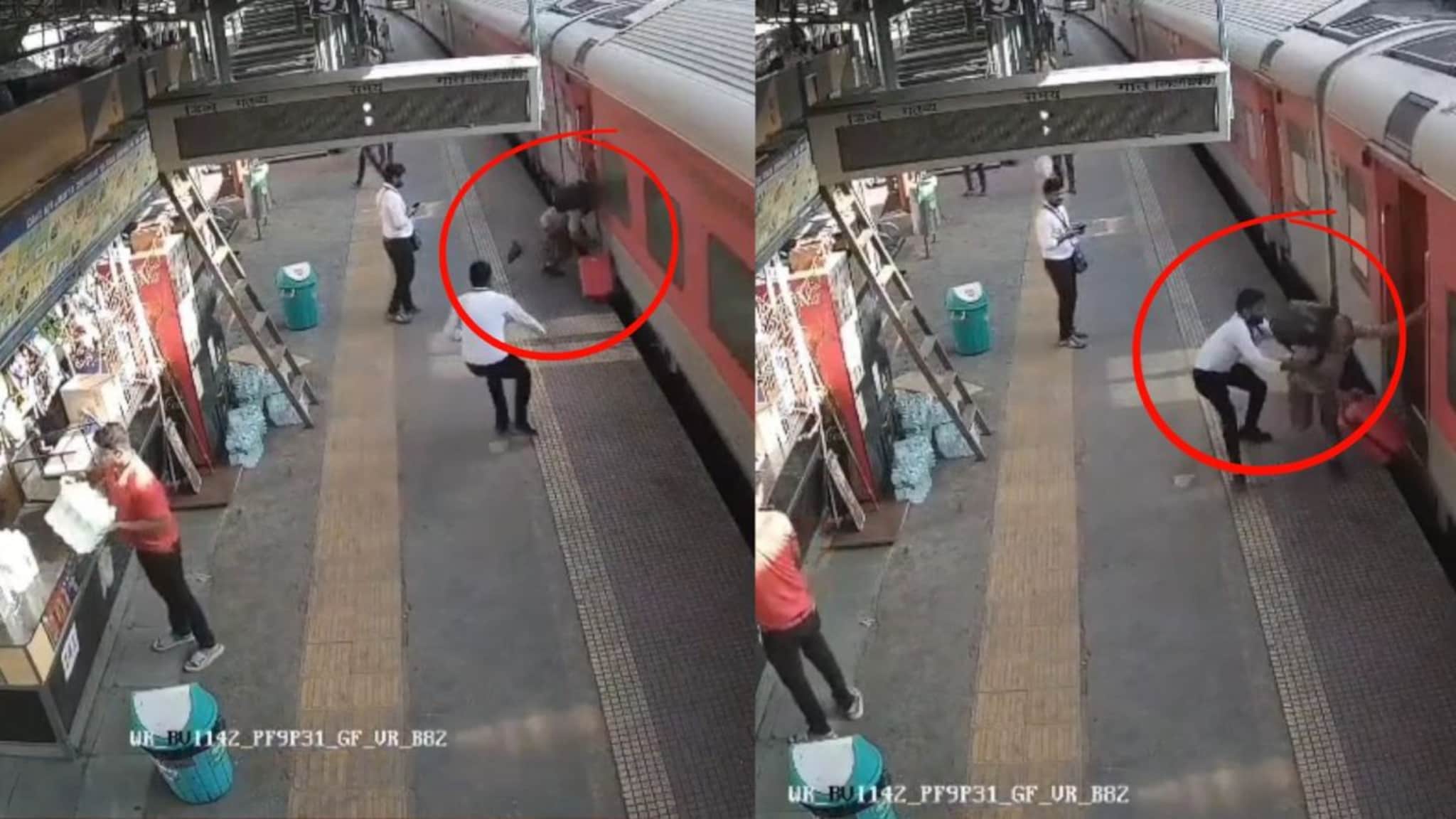 एक्सप्रेस थांबणार नव्हती तरी गाडीतून उतरण्याचा प्रयत्न, बोरिवलीतील थरारक कहाणी, TC ने जीव वाचवला