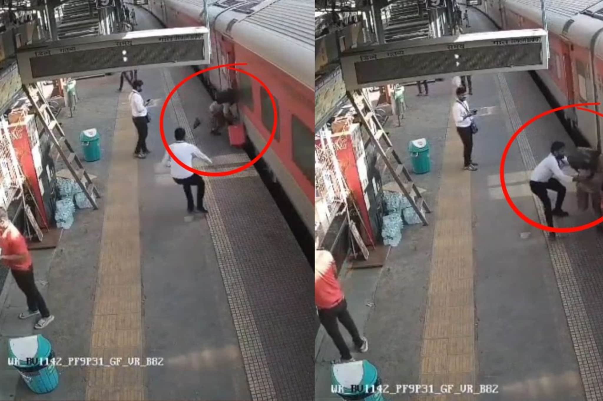 एक्सप्रेस थांबणार नव्हती तरी गाडीतून उतरण्याचा प्रयत्न, बोरिवलीतील थरारक कहाणी, TC ने जीव वाचवला