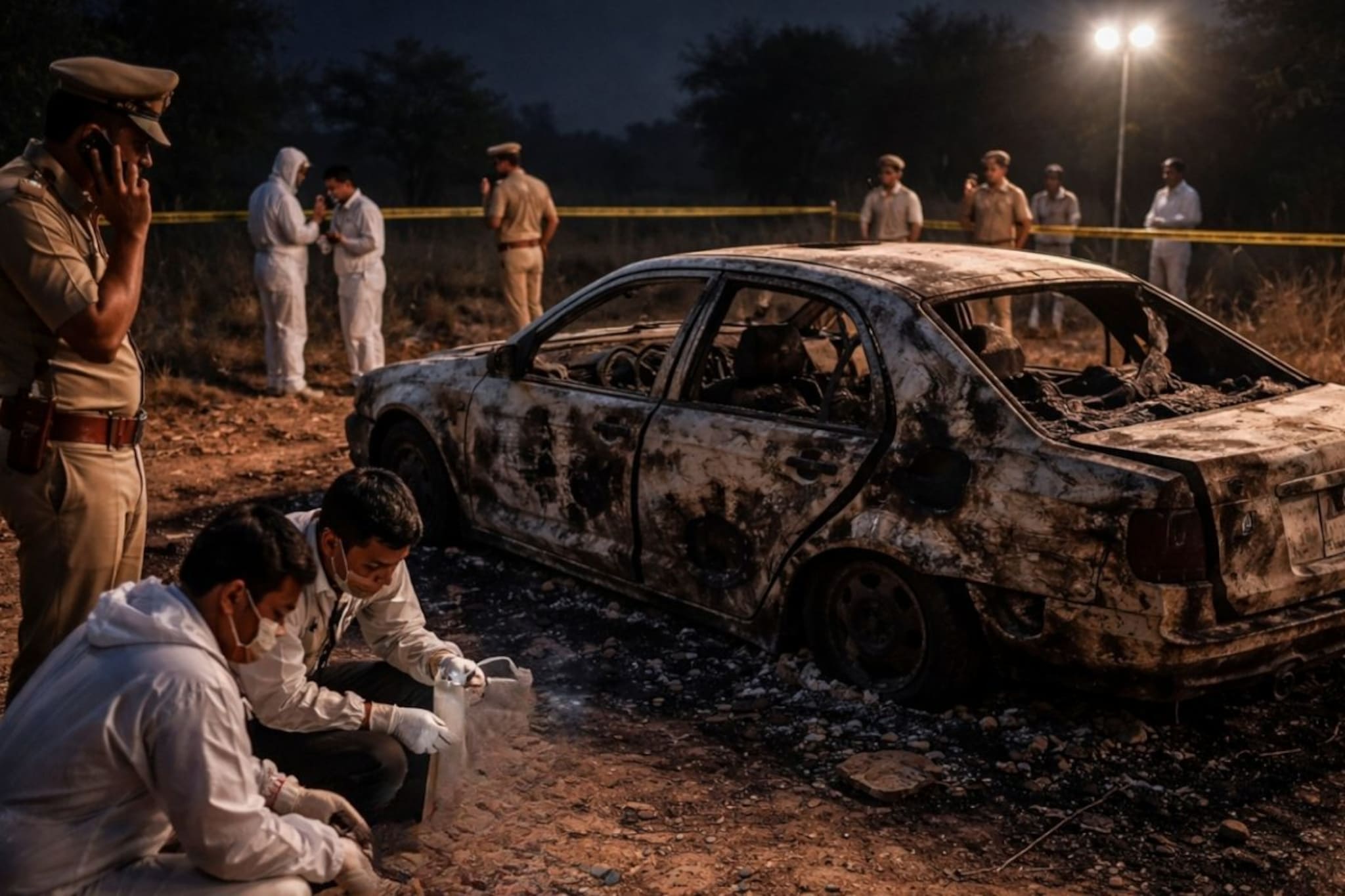 माजी आमदाराच्या मुलाची हत्या, जळालेल्या कारमध्ये कोळसा झालेला मृतदेह सापडला; कर्नाटकातील घटनेने खळबळ उडाली