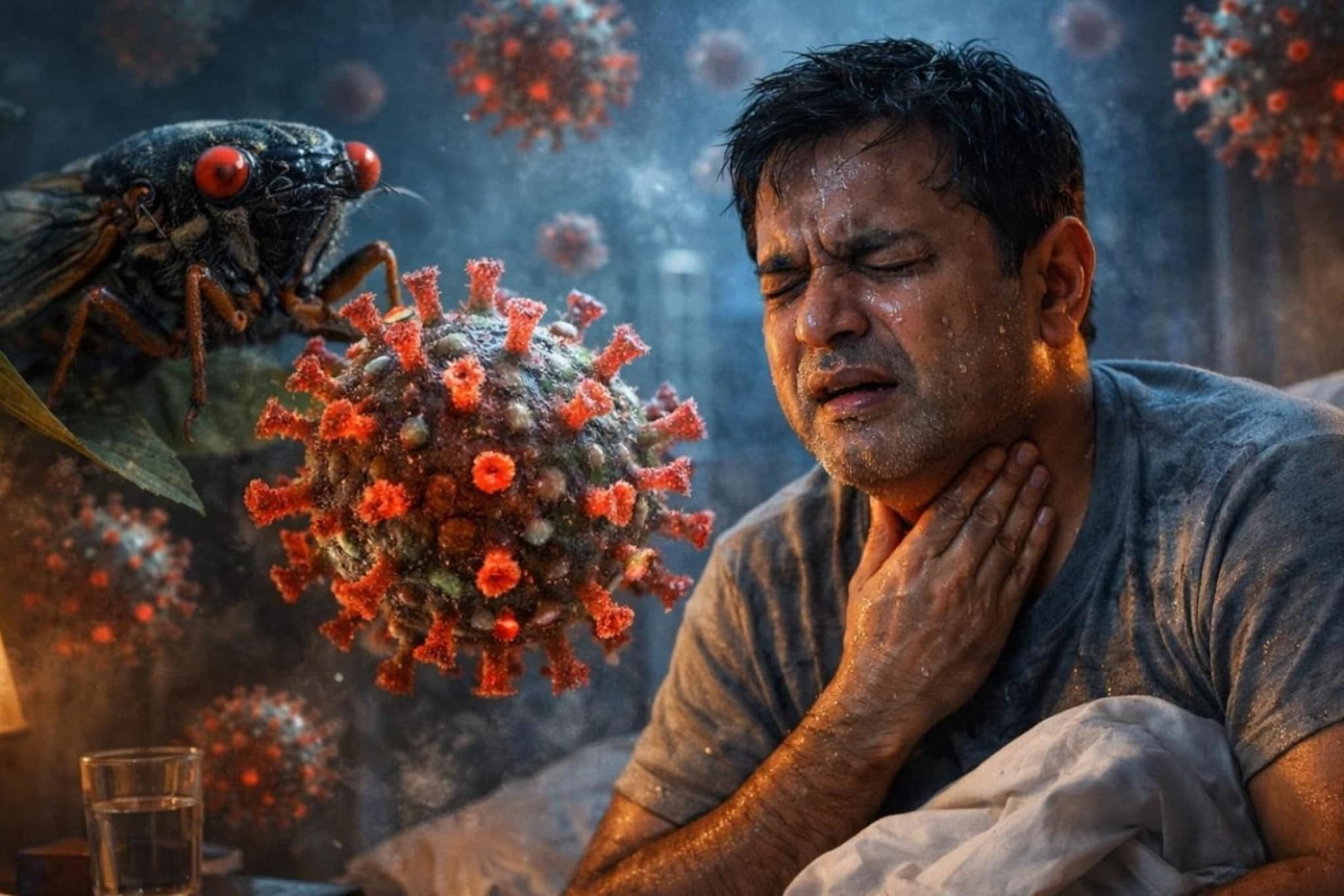 रात्री घाम येणे, घशात प्रचंड खवखव; सिकाडा व्हायरस 23 देशात पसरला, 'भयानक' लक्षणे वाचून शास्त्रज्ञही चक्रावले 