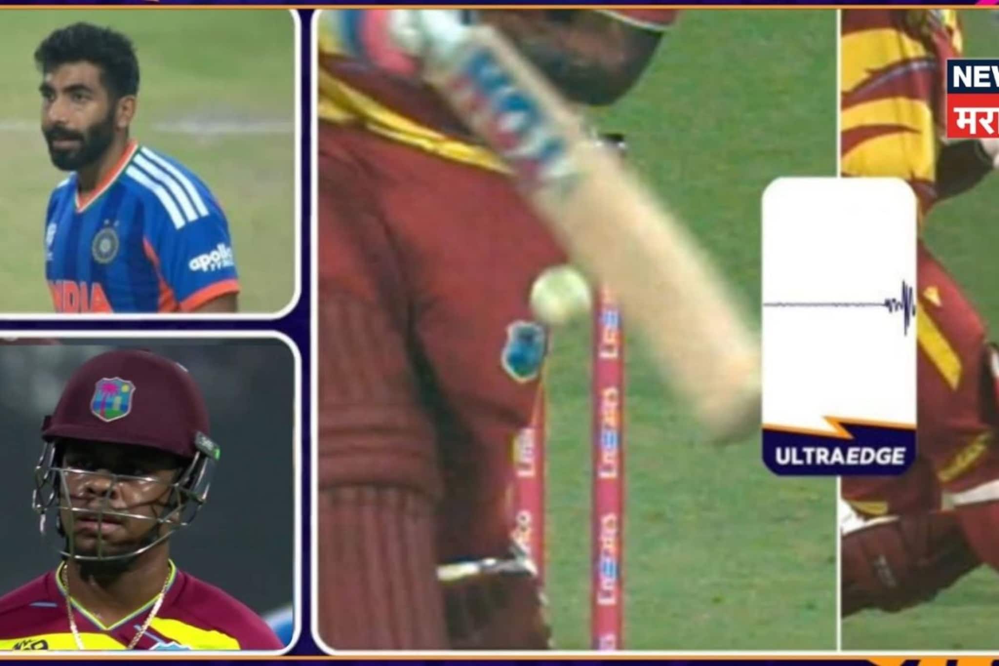 VIDEO : अंपायरनंतर थर्ड अँपायरनेही OUT दिलं, तरी वेस्ट इंडिज खेळाडूचा राडा, बुमर