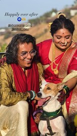 ईशा डेच्या लग्नात भाव खाऊन गेले समीर चौघुले! त्या कृतीने वेधलं लक्ष; नेमकं काय करत होते? पाहा PHOTO