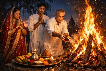 होलिका दहनावर ग्रहणाचं सावट, अग्नीमध्ये नेमकं काय अर्पण करावं?