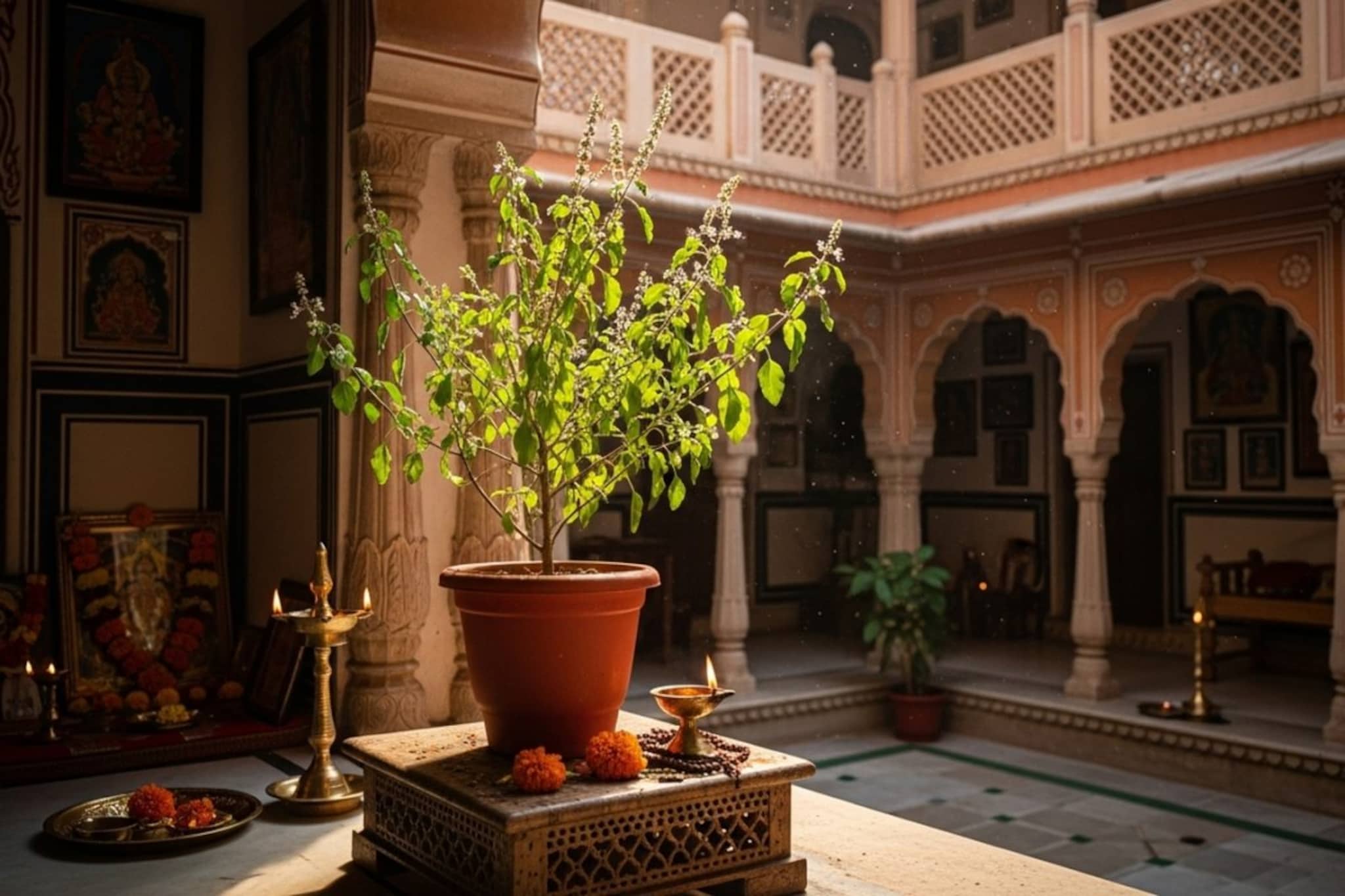 भरगच्च तुळस दारात अशा ठिकाणी या दिशेला असणं शुभ; वैभवलक्ष्मीची घरावर कृपा राहते