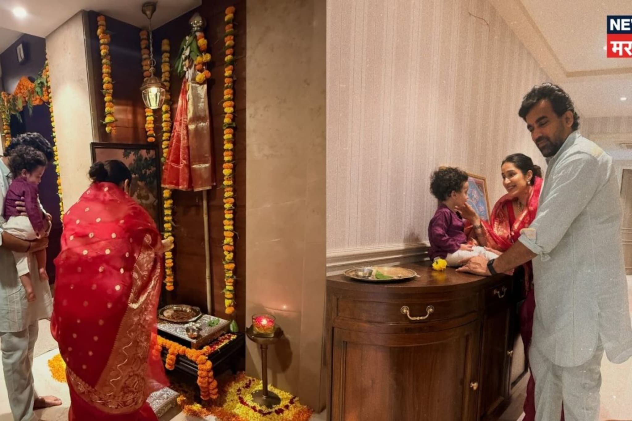 घरामध्ये मंदिर, मुंबईत असूनही कोल्हापुरी साज... झहीर-सागरिकाच्या घराचे Inside Photo घरामध्ये मंदिर, मुंबईत असूनही कोल्हापुरी साज... झहीर-सागरिकाच्या घराचे Inside Photo