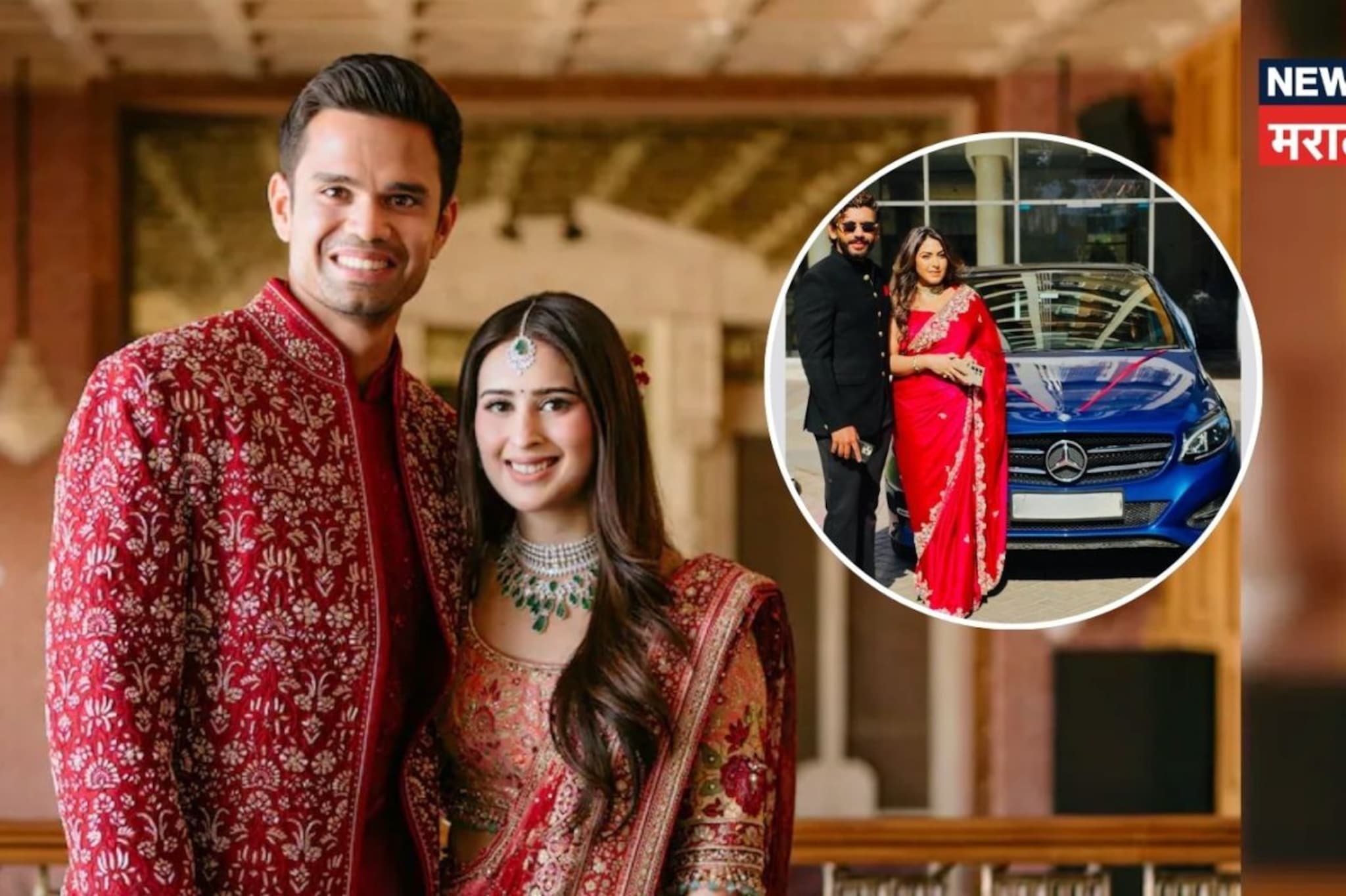 नवी कोरी मर्सिडिज घेऊन अर्जुन तेंडुलकरच्या लग्नाला पोहोचली मराठी अभिनेत्री