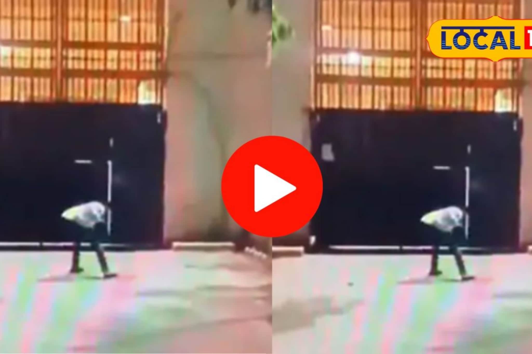 तो आला अन् जेलबाहेरील पोलिसांसमोर घडला धक्कादायक प्रकार, VIDEO व्हायरल; पाहा काय घडलं?