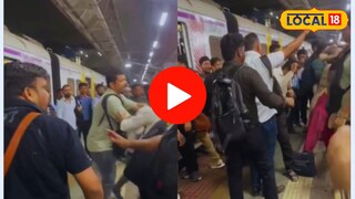 कल्याण रेल्वे स्थानकावर दोन प्रवाशांमध्ये झालेल्या हाणामारीचा क्षण कॅमेऱ्यात कैद