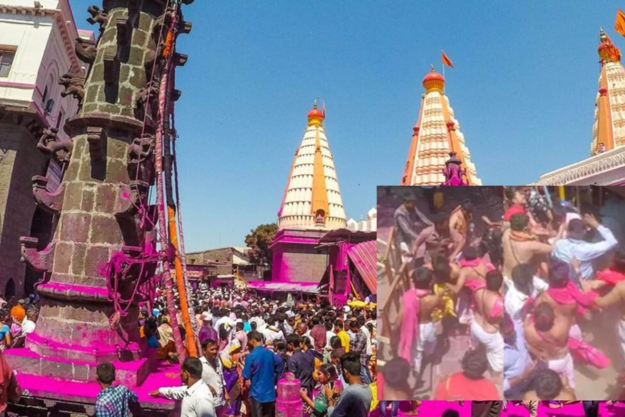 Kolhapur: 'पुजारी हटवा, पगारी पुजारी नेमा' संपूर्ण गाव रस्त्यावर उतरलं, जोतिबाच्या मंदिरातला वाद पेटला