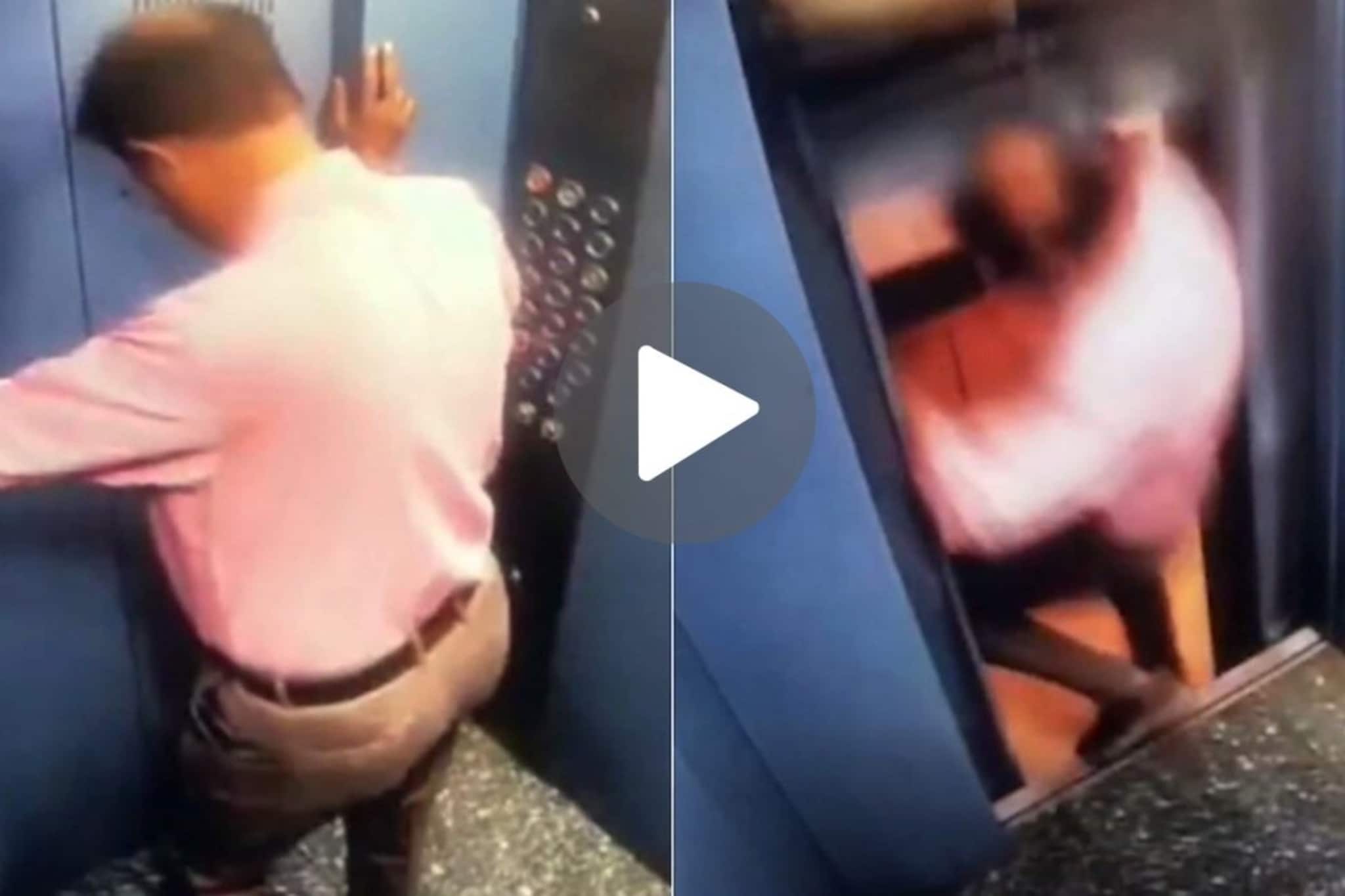 लिफ्ट उघडताच पायाखालची जमीन सरकली, 3 सेकंदात होत्याचं नव्हतं झालं, Video लिफ्ट उघडताच पायाखालची जमीन सरकली, 3 सेकंदात होत्याचं नव्हतं झालं, Video