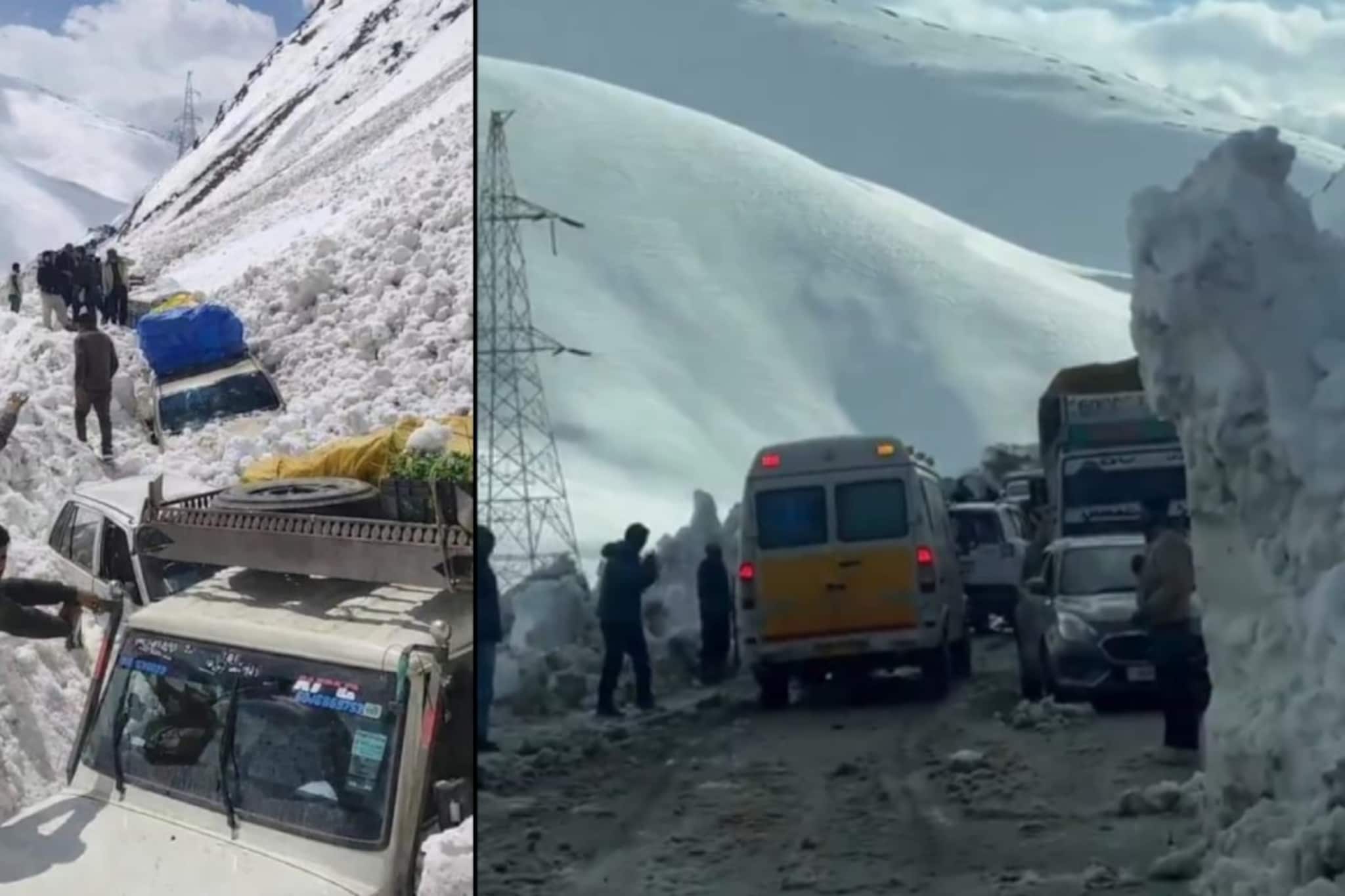 श्रीनगर-लेह महामार्गावर हिमस्खलन, 7 जणांचा बळी; 15 गाड्या बर्फाखाली गाडल्या; मृतांचा आकडा वाढण्याची भीती श्रीनगर-लेह महामार्गावर हिमस्खलन, 7 जणांचा बळी; 15 गाड्या बर्फाखाली गाडल्या; मृतांचा आकडा वाढण्याची भीती